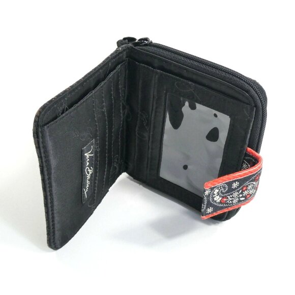 Vera Bradley Houndstooth Brown Mini Zip Wallet ~ Retired Pattern - Picture 8 of 10